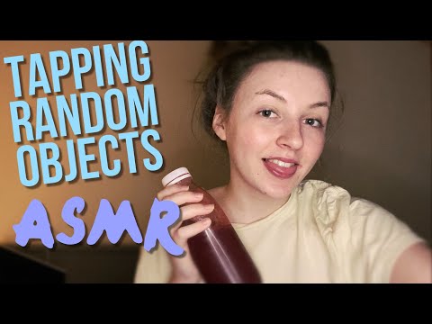 FAST tapping on glass and plastic objects (ft water sounds and a lush vegan brunch) - ASMR