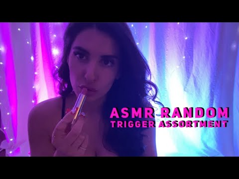 ASMR Triggers - Lipstick, Leather, Faux Fur, Sticky Fingers, Crinkles, Glass, Shoes, Magazine💋