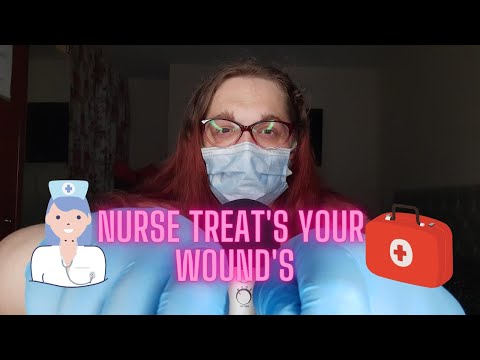 [ASMR] Nurse Chloe Treats Your Wound's, Medical Role Play, Personal Attention.