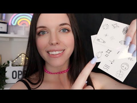 ASMR Giving You Body Tattoos 👄 | (personal attention, soft spoken, tattoo shop)