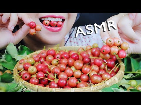 ASMR KERSON FRUITS (FISH EGGS FRUIT) POPPING CRUNCHY EATING SOUNDS | LINH-ASMR