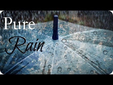 ASMR Relaxation 💦 Rain Falling on an Umbrella - 1 Hour Sleep & Study Aid (White Noise, No Thunder)