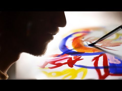 Painting with Brushes NOMICS Sounds and Closeup Whispering ASMR , Slovak, English