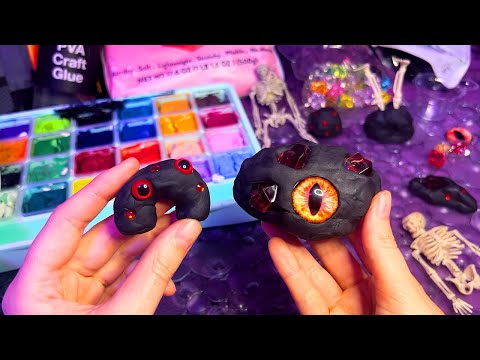 ASMR Making Miniature Sculptures (Whispered, Silk Clay)