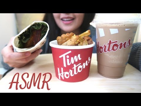 Eating Tim Hortons | ASMR Eating Sounds (No Talking)
