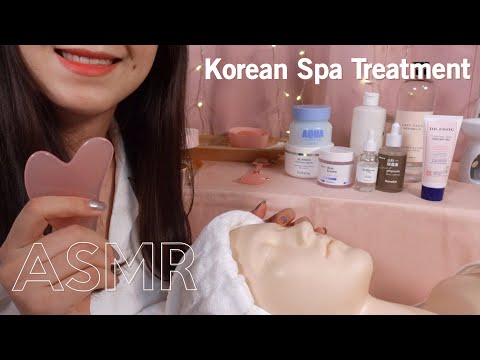 [Sub✔] ASMR Korean Skin Treatment 🙌 Facial Contour Course (layered sounds)