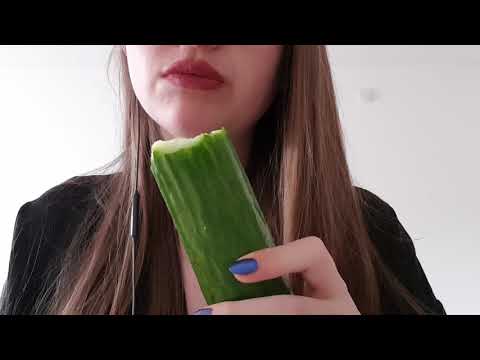 Cucumber eating sound | ASMR crunchy eating sounds