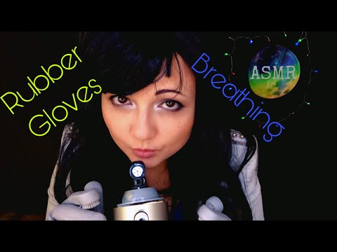 ASMR RUBBER GLOVES AND DEEP BREATHING (w/Necked BlueYeti)