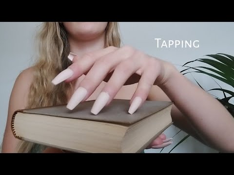 ASMR | Tapping w. extremely long nails | w. hand movements, mouth sounds 🐚🌱💤