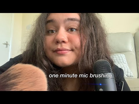asmr one minute mic brushing!!