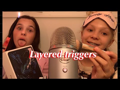 Layered ASMR triggers with Chloe TINGLY 😴😌