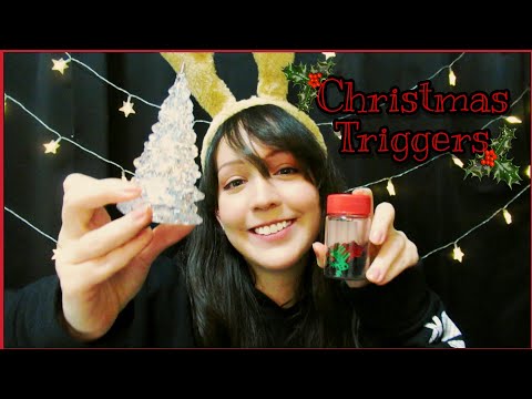 ⭐ASMR Fast Triggers on Christmas Ornaments 🎄 (Tapping, Scratching)