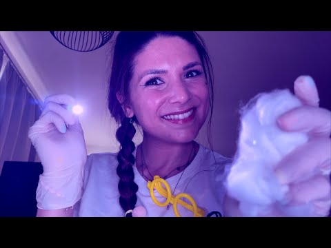 ASMR Detailed Cranial Nerve Exam BUT You Stay in Bed - with Nurse Mi (Medical RP, German/Deutsch)