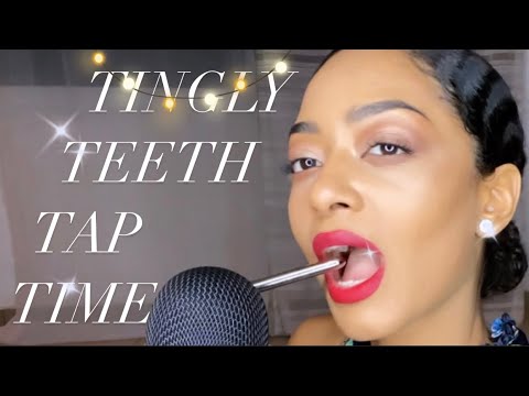 ASMR 🤍 TEETH TAPPING WITH METAL ✨ WHISPERED FULL VERSION