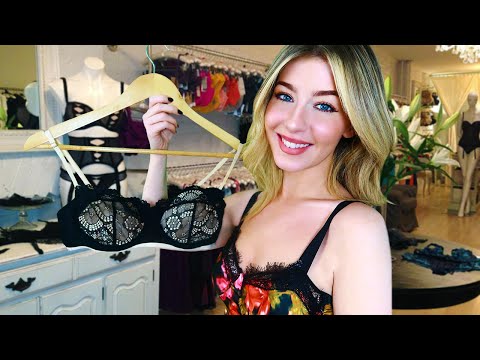 ASMR LOVELY LINGERIE & LOUNGEWEAR STORE | Valentine's Personal Shopper Roleplay