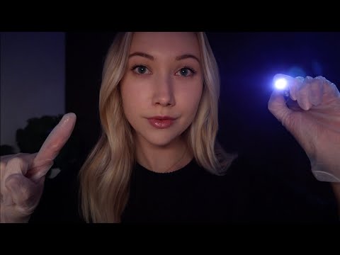 ASMR Cranial Nerve Exam | DARK Room, Up-Close Eye Exam & Relaxing Tests