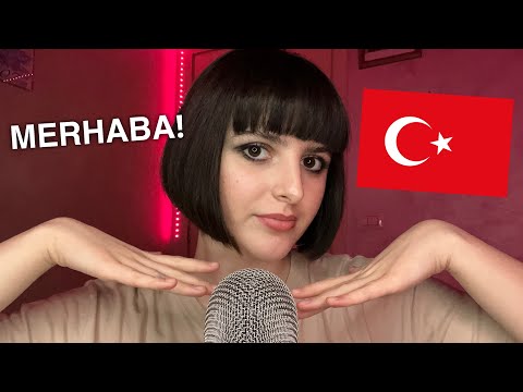 ASMR Teaching You Basic Turkish 🇹🇷