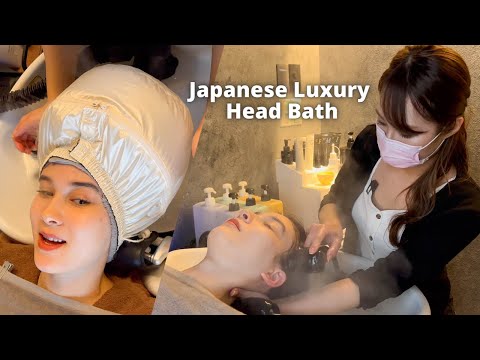 I tried Luxury Head Bath Scalp Cleaning in Tokyo, Japan (soft spoken)