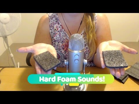 ASMR | Hard Foam sounds ~ Tapping/Scratching/Cutting/Brushing - [HARSH]  (Blue yeti) - No Talking