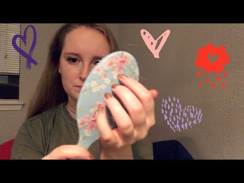 ASMR Chit Chat and Hair Brushing (Soft Whispers)