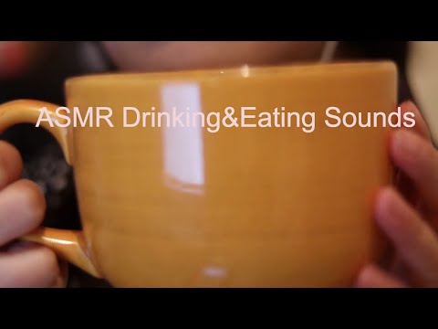 Fun& Satisfying ASMR Drinking Milk Tea and Eating Crunchy Bar with me QuietSpace ASMR