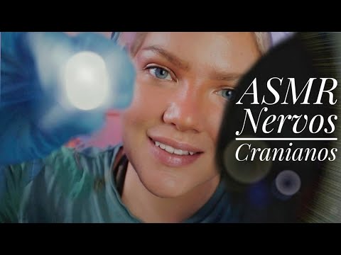 ASMR Examem dos Nervos Cranianos II III IV VI | Roleplay Medico para Dormir Profundamente