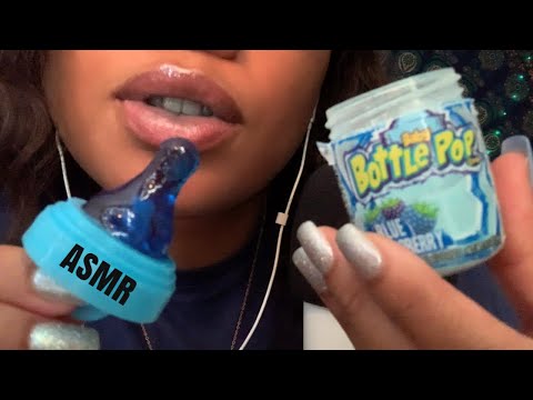 ASMR | eating a Baby Bottle Pop | Mouth Sounds 👄