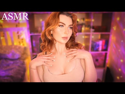 ASMR Cozy Body Triggers ~ Mouth, Hand & Collarbone Sounds w/ Delay