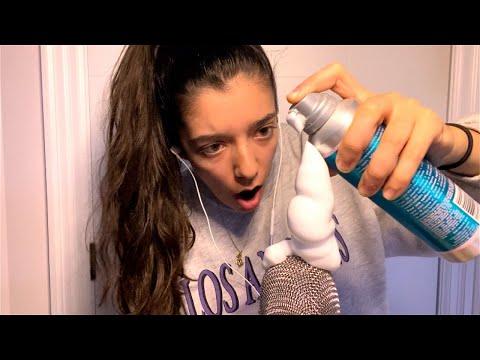 ASMR | Craziest brain trigger for sleep (applying shaving cream directly on microphone)