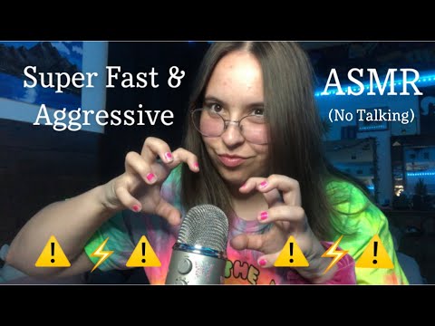 SUPER FAST & AGGRESSIVE MIC SCRATCHING ASMR (No Talking)