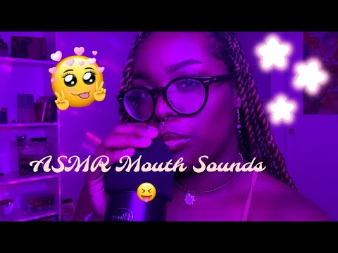 ASMR • Mouth Sounds 😝 (up close whispering, kisses, gum chewing, mouth sounds)