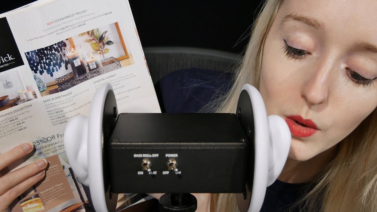 ASMR Close Whispers & Page Flipping
