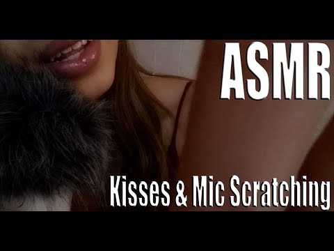 {ASMR} Soft Kisses & Mic scratching |