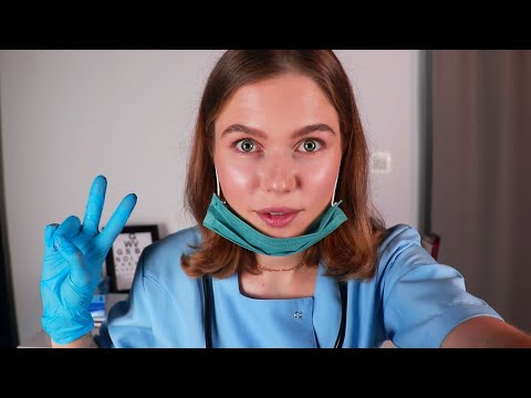 [ASMR] School Nurse Liza Treats Your Wound.  Medical Role Play, Personal Attention