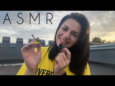 ASMR | Relax Outside With Me 🌤 Channel/Life Updates 🥰 (Smoking, Whispering & Rambling)