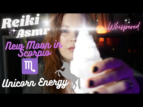Reiki ASMR|New Moon In Scorpio~Purification and Light~Unicorn energy
