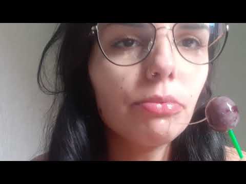 asmr sucking lollipop and drooling
