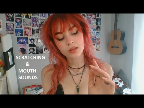 ASMR SCRATCHING and MOUTH SOUNDS