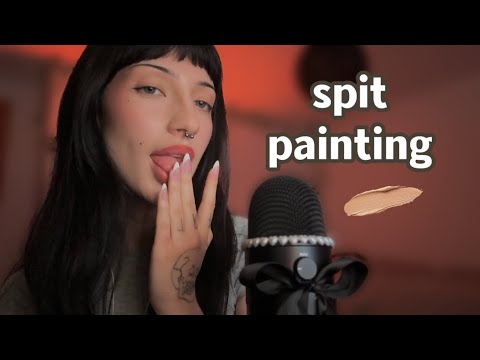 ˚ ༘♡ Spit painting your names (lots of mouth sounds) ASMR