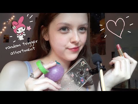 ASMR tingly random trigger assortment to help you relax ♡ (tapping, whispering, etc.)