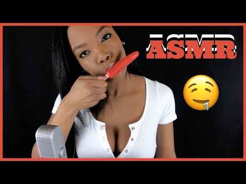 NSFW ASMR Popsicle Sucking, Slurping, & Licking Sounds For Relaxation