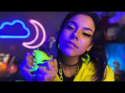 ASMR 20 Glorious Minutes of the Neon Squishy Ball 😴💚✨