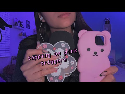 ASMR|| Tapping on Pink Triggers 🌸💗