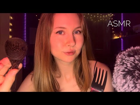 ASMR~30 Minutes of Eating Your Face With a Wooden Spoon and Fork (tingly mouth sounds)✨