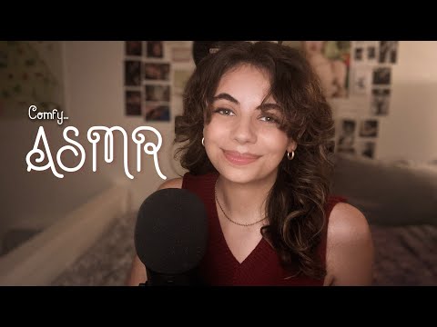 Comfy and Casual ASMR 💖Trigger Words, Mouth Sounds, Whispering, Brushing, and Fire to Fall Asleep