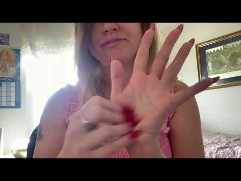 ASMR 20 Triggers in 20ish Minutes -Tapping, Hand, Mouth Sounds, Plucking, Spit Paint, Fabric Scratch