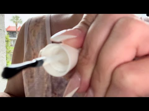 1 Minute ASMR Doing Your Gel Manicure *Up CLOSE Visuals*