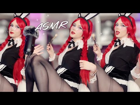 ASMR Bunny Girl Brushing The Mic 🐰✨