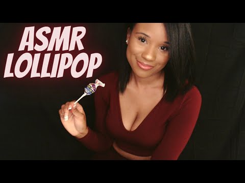 #ASMR~ Blow Pop Watery CHERRY RED LOLLIPOP (Mouth Sounds)