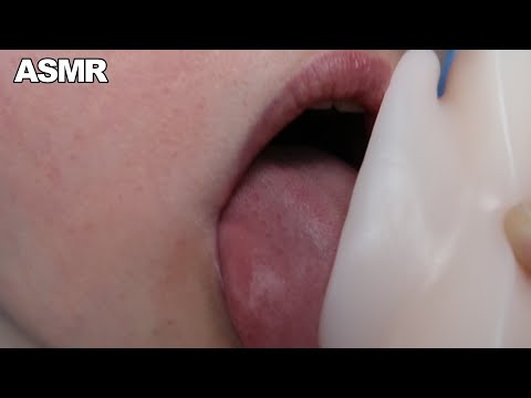 ASMR Close Up Slow Silicone Ear Licks 👅
